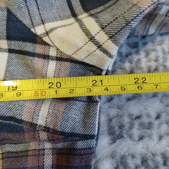 Kuhl Womens Tess Flannel Long Sleeve Shirt Snap Button Sz L Corduroy Cuffs Gorpc - Picture 4 of 13